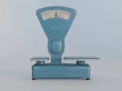 Soviet Scales Low-poly 3D model