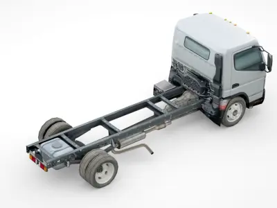 MITSUBISHI FUSO CANTER FE160 2019 Low-poly 3D model