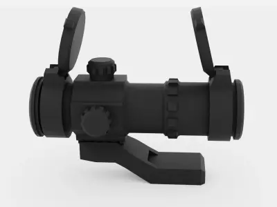 2x Red Dot Optic Sight Free low-poly 3D model
