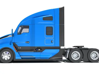 Sleeper Cab Tractor Truck 3D model purchase