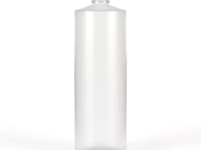 32oz HDPE Plastic Cylinder Bottles 3D model