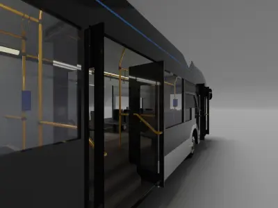European electric City Bus - License free 3D model