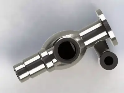 Flanged Valve Body 3D model