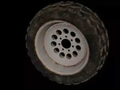 A wheel from old offroader 3D model