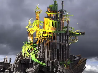 Neverland castle 3  3D model
