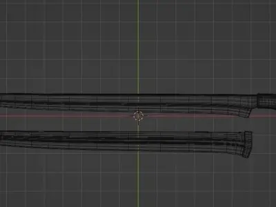 Flyssa Sword Low-poly 3D model