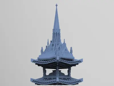 General Warlord Temple top 2  3D model