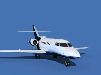 Hawker Siddley 1000 V13 3D model