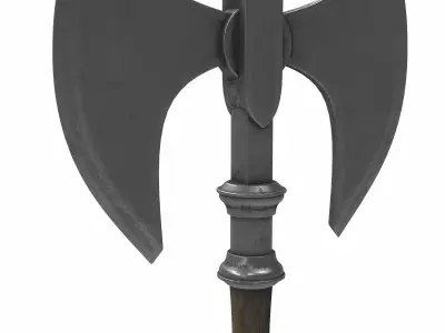 battle axe 04 3D model