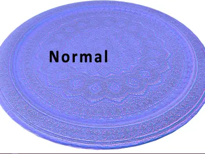 antique Tray - PBR - Game Ready Low-poly 3D model