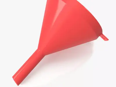 Red Funnel Low-poly 3D model