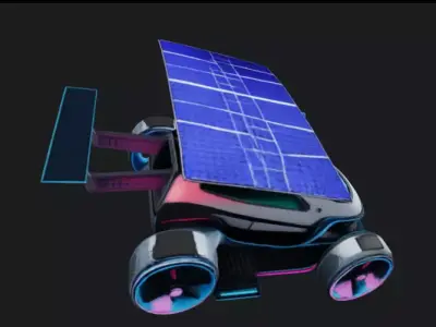 Electric Car 3D Model 3D model