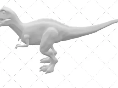 Realistic Dinosaur 3D Model - STL File for 3D Printing 3D print model
