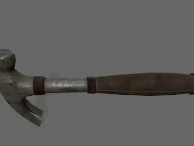 Hammer Low-poly 3D model 22