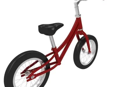 Mini Childrens Balance Bike 3D model purchase
