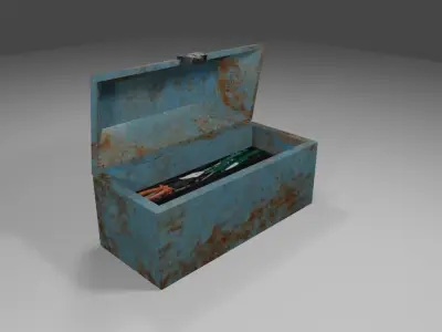 Toolbox - Caixa de Ferramentas Low-poly 3D model