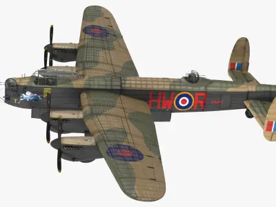  British Heavy Bomber Avro Lancaster WWII 