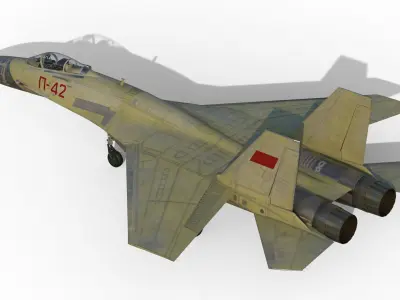 P-42 Record Aircraft 3D model