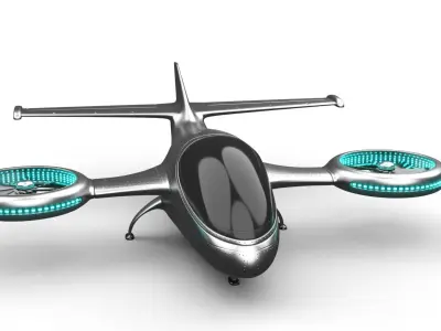 light vtol aircraft 3D model