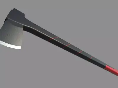 Axe M2 Low-poly 3D model