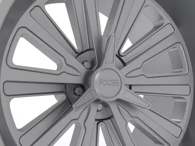 FOOSE ASCOT CONCAVE WHEEL 3D PRINT MODEL 3D print model
