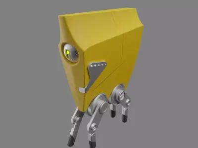 Robot Friend  Sci-Fi Companion Model 3D model