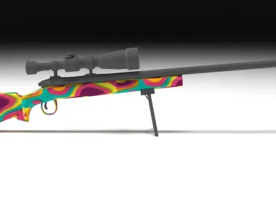 M24 sniper rifle  Free low-poly 3D model