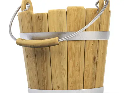 Milk bucket 3D model