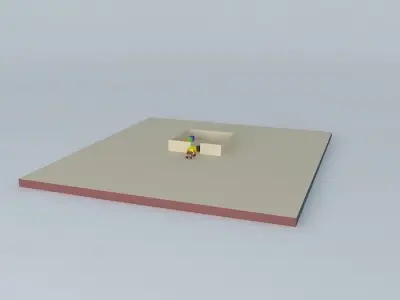 No Odinary Fork lift 2 (sketchyphysics) Free 3D model