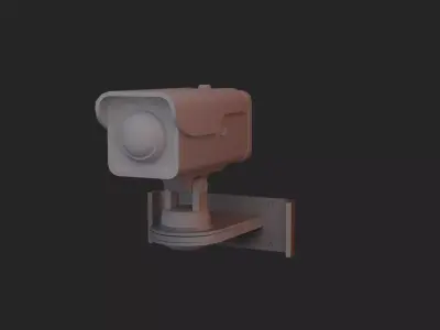 CCTV camera 3d model  Low-poly 3D model