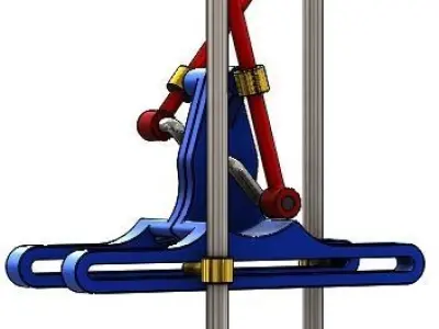 Straight Line - Walking Mechanism  3D model