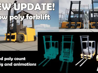 Warehouse Storage Pack Low-poly 3D model purchase