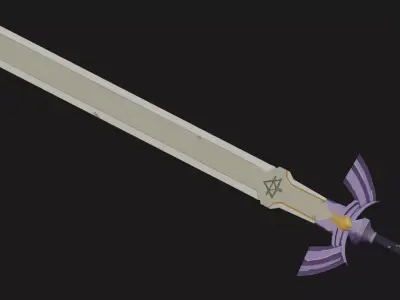 Aetherblade of the Arcane Star Low-poly 3D model