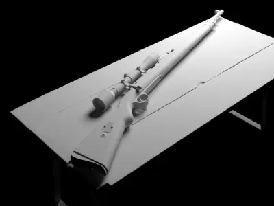 Gun K98 3D model