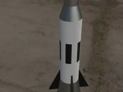 free simple rocket Free 3D model