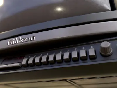 Retro Television from 80s Low-poly 3D model