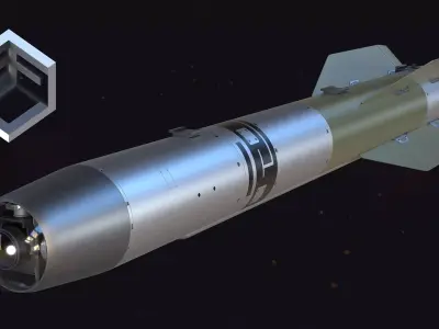  Blue Arrow 11  Air-to-Surface-Missile 3D model