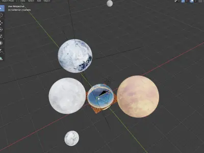 Alien Planet Sci-Fi Fantasy Scenery 3D model