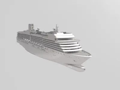 MS Westerdam Holland America Line cruise ship 3D print model