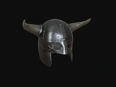 Viking helmet Low-poly 3D model purchase