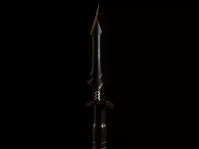 Hunters Acr Staff from Destiny 2 Low-poly 3D model