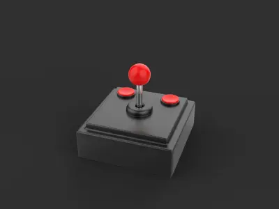 Retro Joystic 3D model