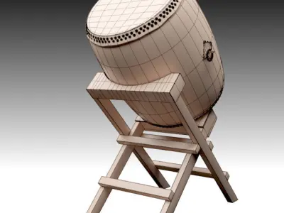 Taiko Drum Set 3D model