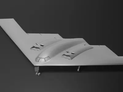B2 bomber 3d print 3D print model