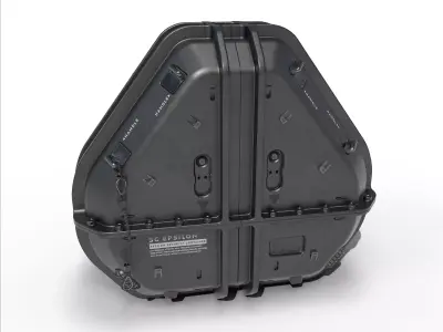 Sci-fi container Epsilon Free low-poly 3D model