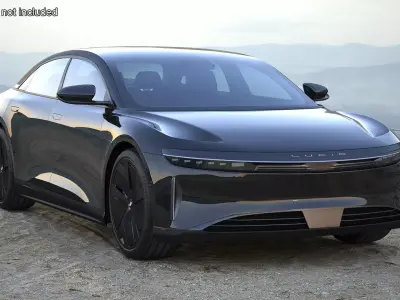 Lucid Air Electric Luxury Sedan Black 3D model