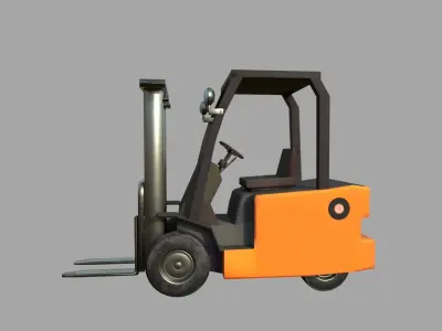 forklift Low-poly 3D model by wolffox from CGTrader