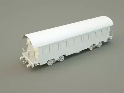 Train vagon 3D model purchase