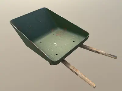 Swedish Wheelbarrow 8K 3D model