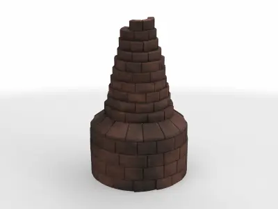  stylized bell furnace 3D model